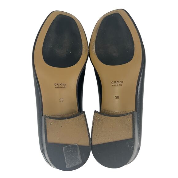 Gucci Goatskin Horsebit Quentin Convertible Mid-Heel Loafers Black - Picture 16 of 16